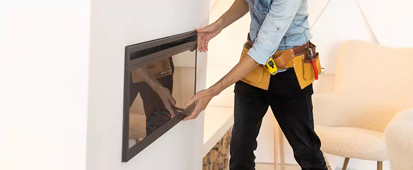 Metal Fireplace Installation in Medford, Oregon