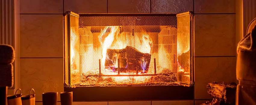 Mendota Hearth Landscape Fireplace Installation in Medford, Oregon